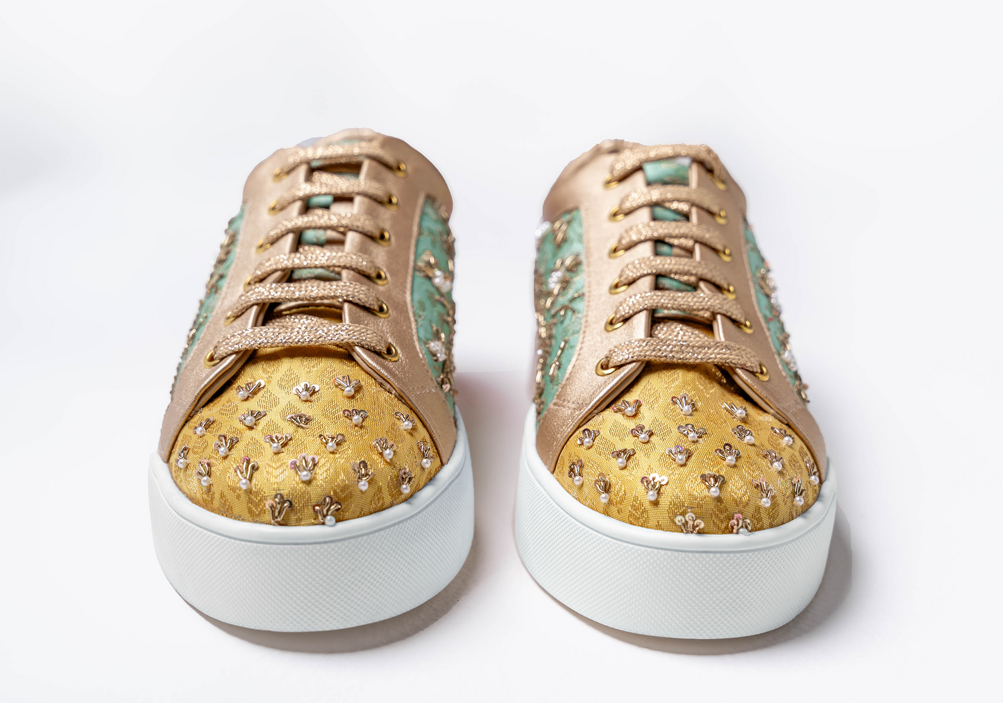 Bold – Multi-colored brocades with intricate hand embroidery